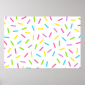 Große Sprinklen Party Hintergrund Poster (Vorne)
