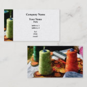 Große Spulen des Fadens - Platin Visitenkarte (Vorne/Hinten)