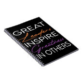 Große Staats- und Regierungschefs Inspirierte ande Notizblock (Rechte Seite)