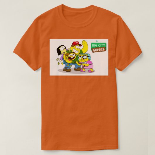 Große städtische Grüntöne T-Shirt (Design vorne)