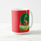 große stehende Giraffe Kaffeetasse (VorderseiteRechts)