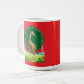 große stehende Giraffe Kaffeetasse (Vorderseite Links)