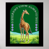 große stehende Giraffe Poster (Vorne)