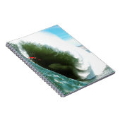 Große steile surfende Welle Notizblock (Rechte Seite)