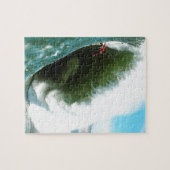 Große steile surfende Welle Puzzle (Horizontal)