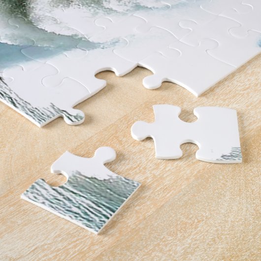 Große steile surfende Welle Puzzle (Seite)