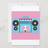 Große Stereoanlage Einladung (Vorderseite)