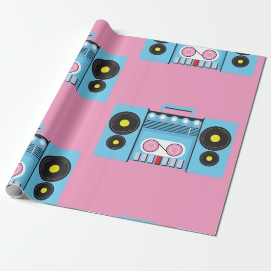 Große Stereoanlage Geschenkpapier (Ungerollt)