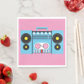 Große Stereoanlage Serviette