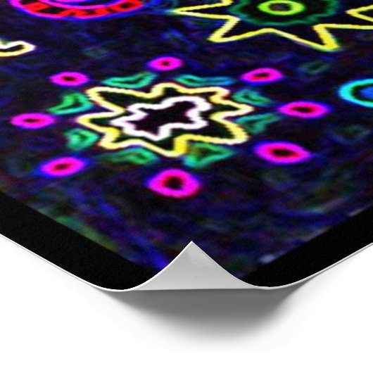 Große Sterne im Himmel Poster (Ecke)