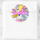 Große Sticker! Runder Aufkleber (Tasche)