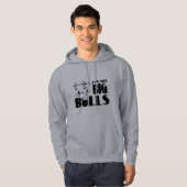 Große Stiere - lustiger Bauer Hoodie (Vorne ganz)