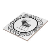 große Stierelchkunst Fliese (Seite)