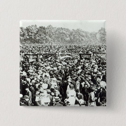 Große Stimmen für Frauendemonstration in Hyde Button (Vorderseite)