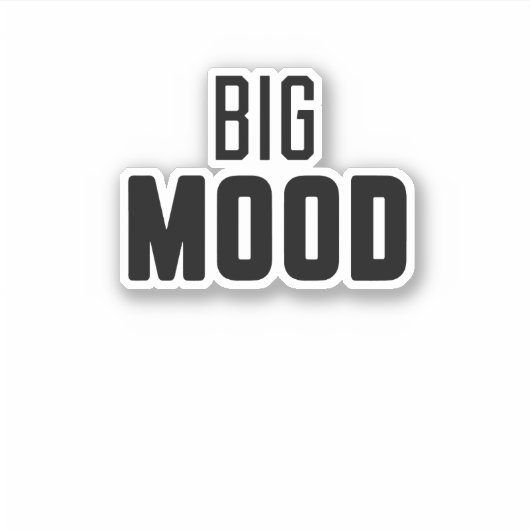 Große Stimmung Aufkleber (Vorderseite)