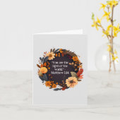 Große Strawflower Wreath Faith Religious Blank Karte (Gelbe Blume)