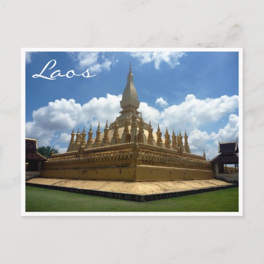 große stupa laos postkarte (Vorderseite)