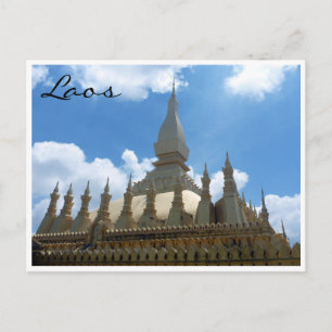 große Stupa tackt Gold Postkarte