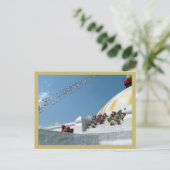 Große Stupa von Boudhanath Postkarte (Stehend Vorderseite)