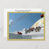 Große Stupa von Boudhanath Postkarte (Vorne/Hinten)