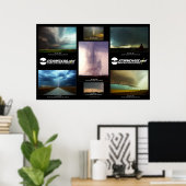 Große Stürme der Tornado Alley Poster (Heimbüro)