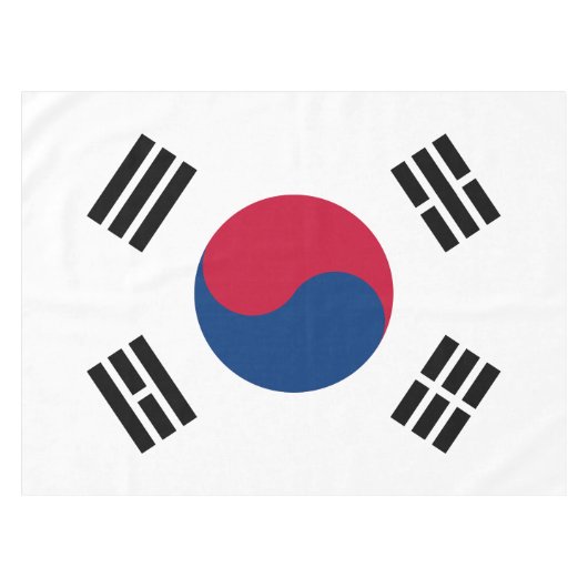 Große südkoreanische Flaggen-Tischdecke Tischdecke (Vorderseite (Horizontal))