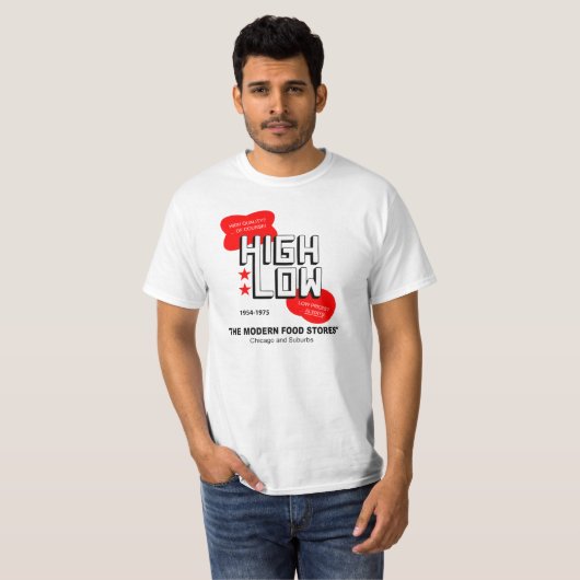 Große Supermärkte, Chicago und Vororte, IL T-Shirt (Vorne ganz)