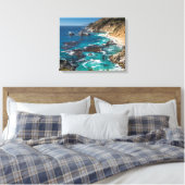 Große Sur Küste, Westküste, Pazifikküste Leinwanddruck (Insitu (Schlafzimmer))