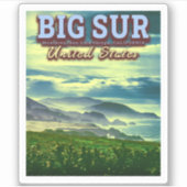 GROSSE SUR ZENTRALKÜSTE KALIFORNIENS VEREINIGTE ST AUFKLEBER (Vorderseite)
