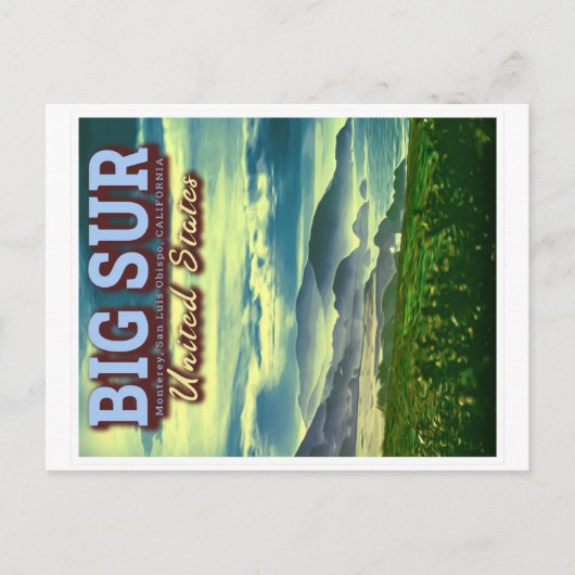 GROSSE SUR ZENTRALKÜSTE KALIFORNIENS VEREINIGTE ST POSTKARTE (Vorderseite)