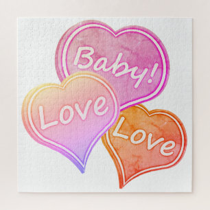 Große Süße/Baby-Liebe Liebe/liebende Herzblut Puzzle