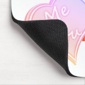 Große Süße/viel Liebe/liebend herzrosa Mousepad (Ecke)
