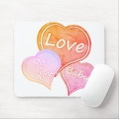 Große Süße/viel Liebe/liebend herzrosa Mousepad (Mit Mouse)