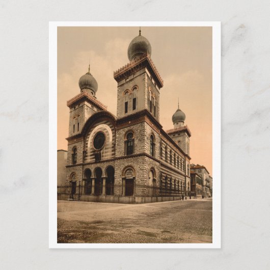 Große Synagoge Turin, Piemont, Italien Postkarte (Vorderseite)