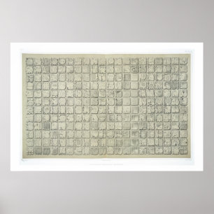 Große Tafel mit ideographischer Schrift aus dem Te Poster