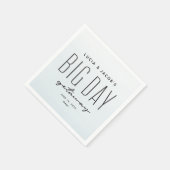 Große Tagesausflüge Ozeanblaue Hochzeit in Urlaubs Serviette (Ecke)