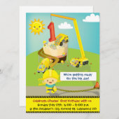 Große Tagesgeburtstags-Einladung Einladung (Vorne/Hinten)