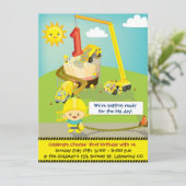 Große Tagesgeburtstags-Einladung Einladung (Stehend Vorderseite)