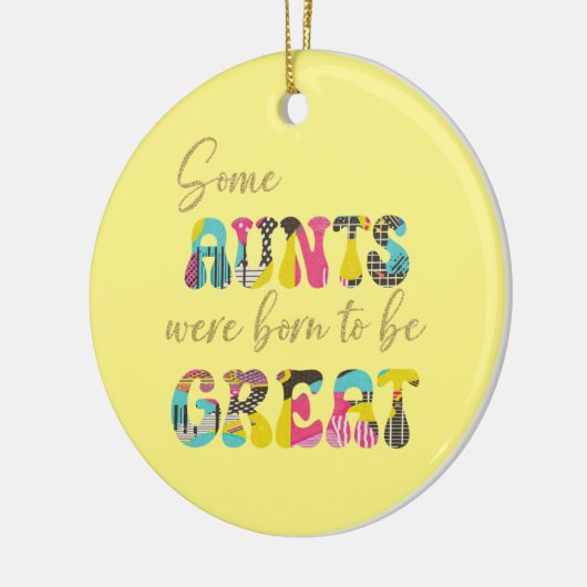 Große Tante Keramik Ornament (Links)