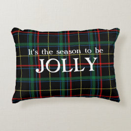 Große Tartan-Karierte T-Shirts Die Weihnachtszeit Dekokissen