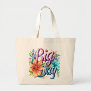 Große Tasche der Blumen - Natur, Eleganz und Öko
