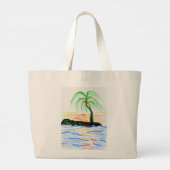Große Tasche für den Strand mit Beach Life-Aufdruc (Rückseite)