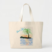Große Tasche für den Strand mit Beach Life-Aufdruc (Vorne)