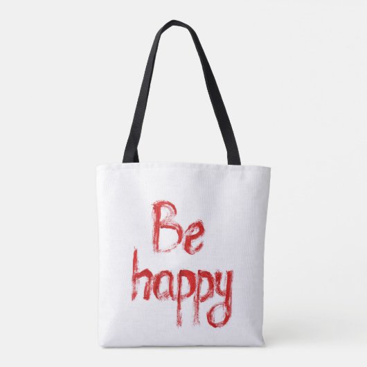 Große Tasche mit Druck (Rückseite)