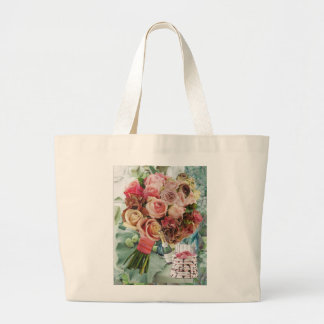 Große Tasche mit Rose und Champagner