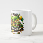 Große Tasse 10. Geburtstag Pixel (Vorderseite Rechts)