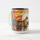 Große Tasse aus verklebtem Glas (Vorderseite Links)