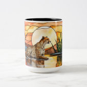 Große Tasse aus verklebtem Glas (Mittel)