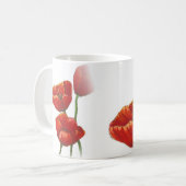 große Tasse der roten Mohnblume (Vorderseite Links)
