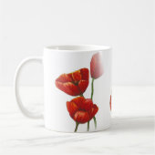 große Tasse der roten Mohnblume (Links)